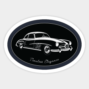 Timeless Elegance Classic Collectable Cars Mercedes Benz 300 SLR Sticker